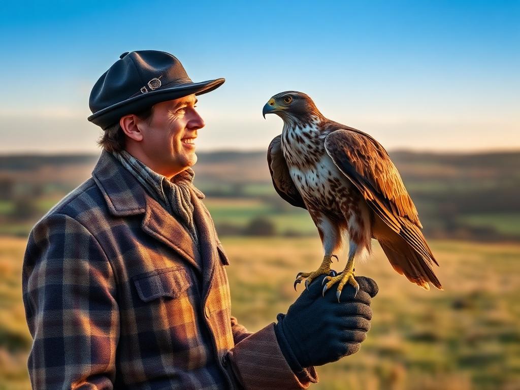 Falconry Hawk Walk in Perthshire